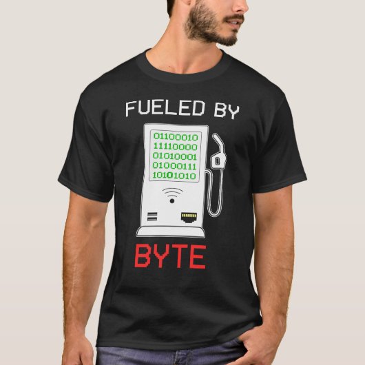 コンピューターマニア ギーク バイナリコード サイバーセキュリティ Tシャツ (正面)