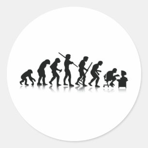 コンピューター中毒者の進化 ラウンドシール