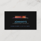 コンピューター修理のスローガン名刺 名刺 (正面)