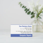 コンピューター修理会社のQRコード 名刺 (スタンド正面)