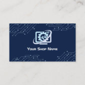 コンピューター修理工場 名刺 (正面)