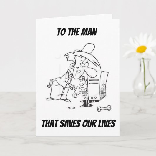 **コンピューター修理担当者の誕生日おめでとう** カード (小さな植物)