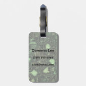 コンピューター回線の背景 ラゲッジタグ (裏面縦)