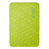 コンピューター回路基板の子供用ネームプレート 現代的 カラフル バスマット (正面縦)