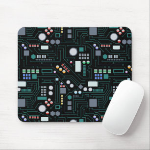 コンピューター回路基板パターン オフィス装飾 マウスパッド