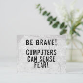 コンピューター恐怖 ポストカード (スタンド正面)