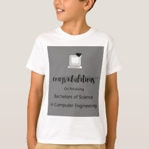 コンピューター技術者の理学士 Tシャツ