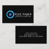 コンピューター技術者修理名刺 名刺 (正面/裏面)