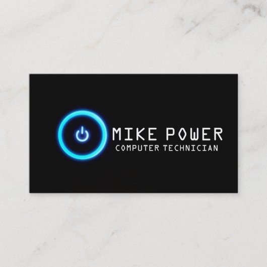 コンピューター技術者修理名刺 名刺 (正面)