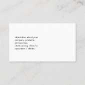 コンピューター技術者 | ITの修復 名刺 (裏面)