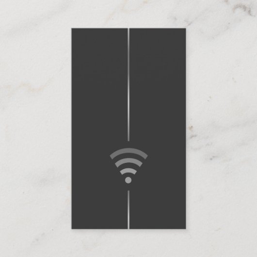 コンピューター技術者- wiFiロゴ 名刺 (正面)