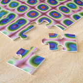 コンピューター生成定形フラクタルを手作りして下さい ジグソーパズル (側面)