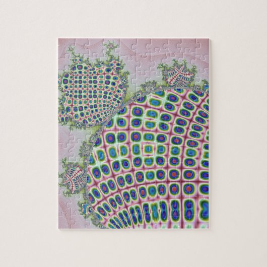 コンピューター生成定形フラクタルを手作りして下さい ジグソーパズル (縦)