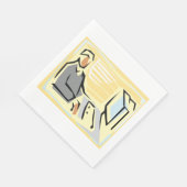 コンピューター紙ナプキンでの作業 スタンダードランチョンナプキン (角)