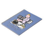 コンピューター、インターネット、ソーシャルメディア中毒 ノートブック (左側)