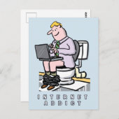 コンピューター、インターネット、ソーシャルメディア中毒 ポストカード (正面/裏面)