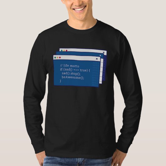 コンピューター コーディング Tシャツ (正面)