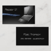 コンピューター、PC修理名刺 名刺 (正面/裏面)