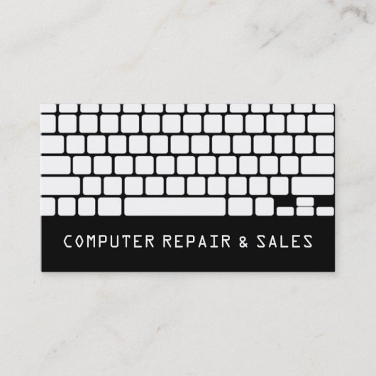 コンピューターPC電子機器修理名刺 名刺 (正面)
