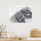 コンピュータ上でのロボットの動作 ポスター (キッチン)