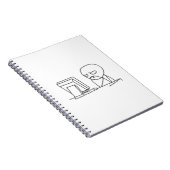 コンピュータ人のミーム-ノート ノートブック (右側)