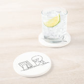 コンピュータ人のミーム-優れた砂岩コースター コースター (側面)