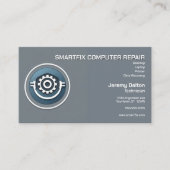 コンピュータ修復コンピュータビルダーのデータ回復 名刺 (正面)