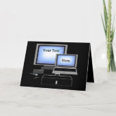 コンピュータ修復サービスグリーティングカード カード (正面)