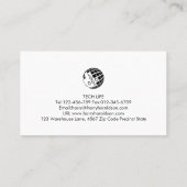 コンピュータ修復サービス 名刺 (裏面)