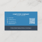 コンピュータ修復サービス 名刺 (裏面)