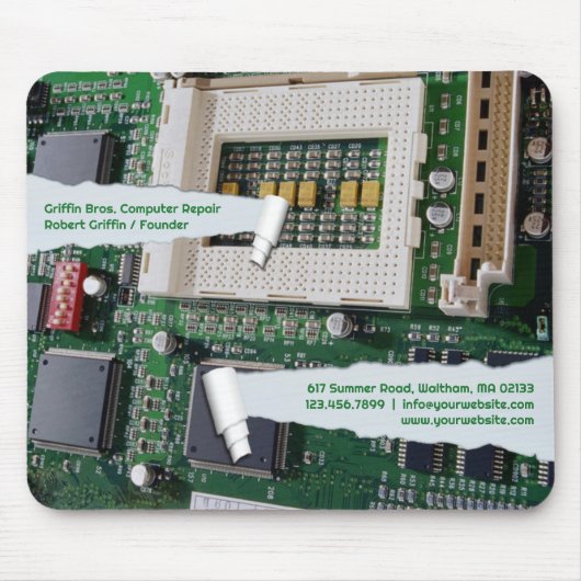 コンピュータ修復マウスパッド マウスパッド (正面)