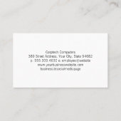 コンピュータ修復ロゴ | 技術者 名刺 (裏面)