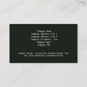 コンピュータ修復名刺の回路ウィンドウ 名刺 (裏面)