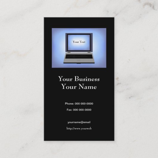 コンピュータ修復名刺 名刺 (正面)