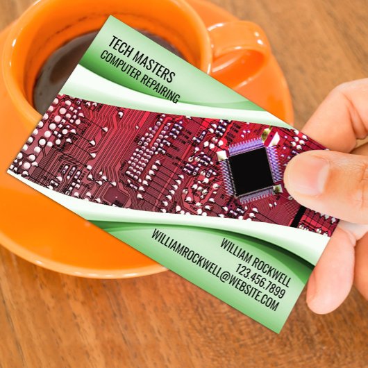 コンピュータ修復名刺 名刺