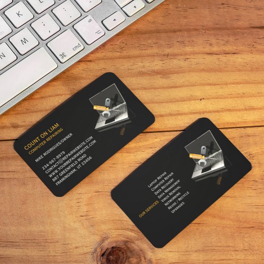 コンピュータ修復名刺 名刺