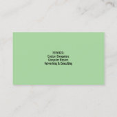 コンピュータ修復名刺 名刺 (裏面)