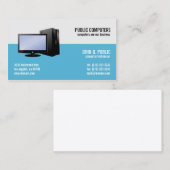 コンピュータ修復ITサポートネットワーク管理者 名刺 (正面/裏面)