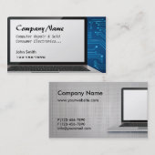 コンピュータ修理はサーキットボードの名刺を販売しました 名刺 (正面/裏面)