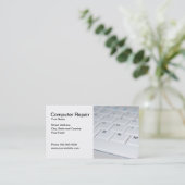 コンピュータ修理サービスの名刺 名刺 (スタンド正面)