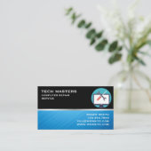 コンピュータ修理サービスプロフェッショナルビジネスカー 名刺 (スタンド正面)