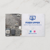 コンピュータ修理事業 | マザーボードバーコード 名刺 (裏面)