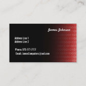 コンピュータ修理名刺 名刺 (裏面)