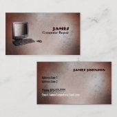 コンピュータ修理名刺 名刺 (正面/裏面)