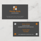 コンピュータ修理名刺 名刺 (正面/裏面)