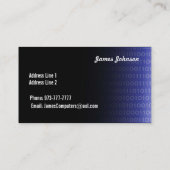 コンピュータ修理名刺 名刺 (裏面)