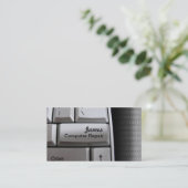 コンピュータ修理名刺 名刺 (スタンド正面)