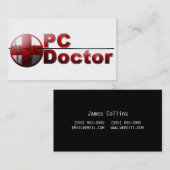 コンピュータ修理技術者の名刺 名刺 (正面/裏面)
