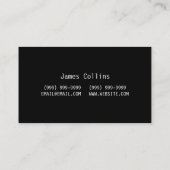 コンピュータ修理技術者の名刺 名刺 (裏面)