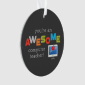 コンピュータ先生の感謝の日素晴らし, オーナメント (正面)